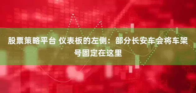 股票策略平台 仪表板的左侧：部分长安车会将车架号固定在这里